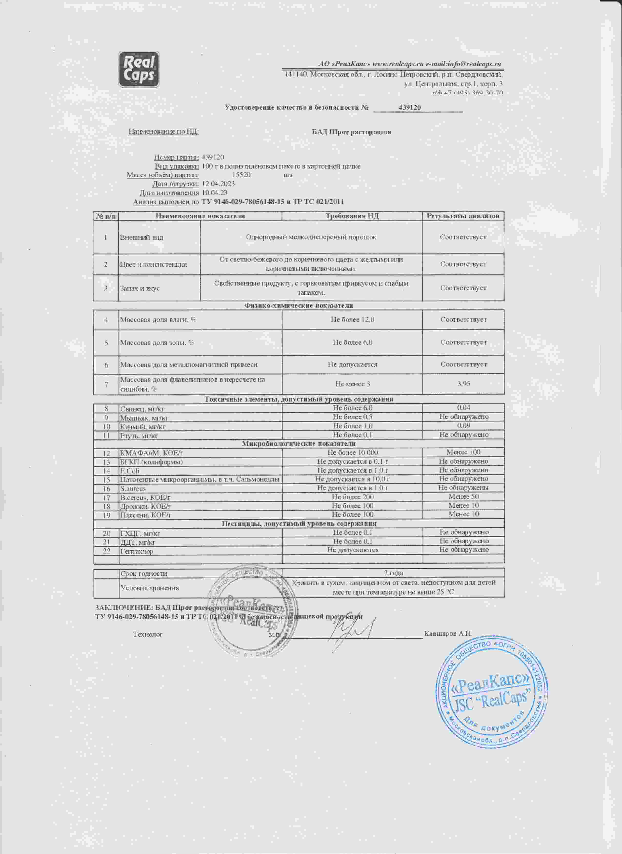 Паспорт №042023